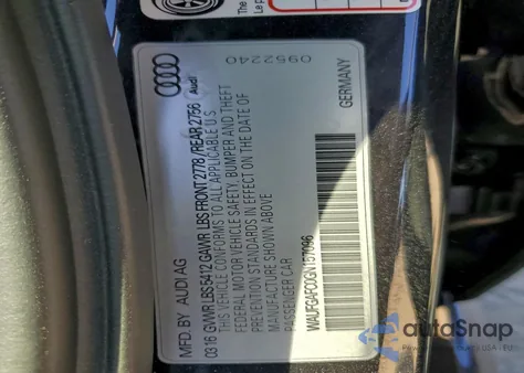 2016 Audi A6 Premium Plus из США, поврежденный, VIN WAUFGAFC0GN157096